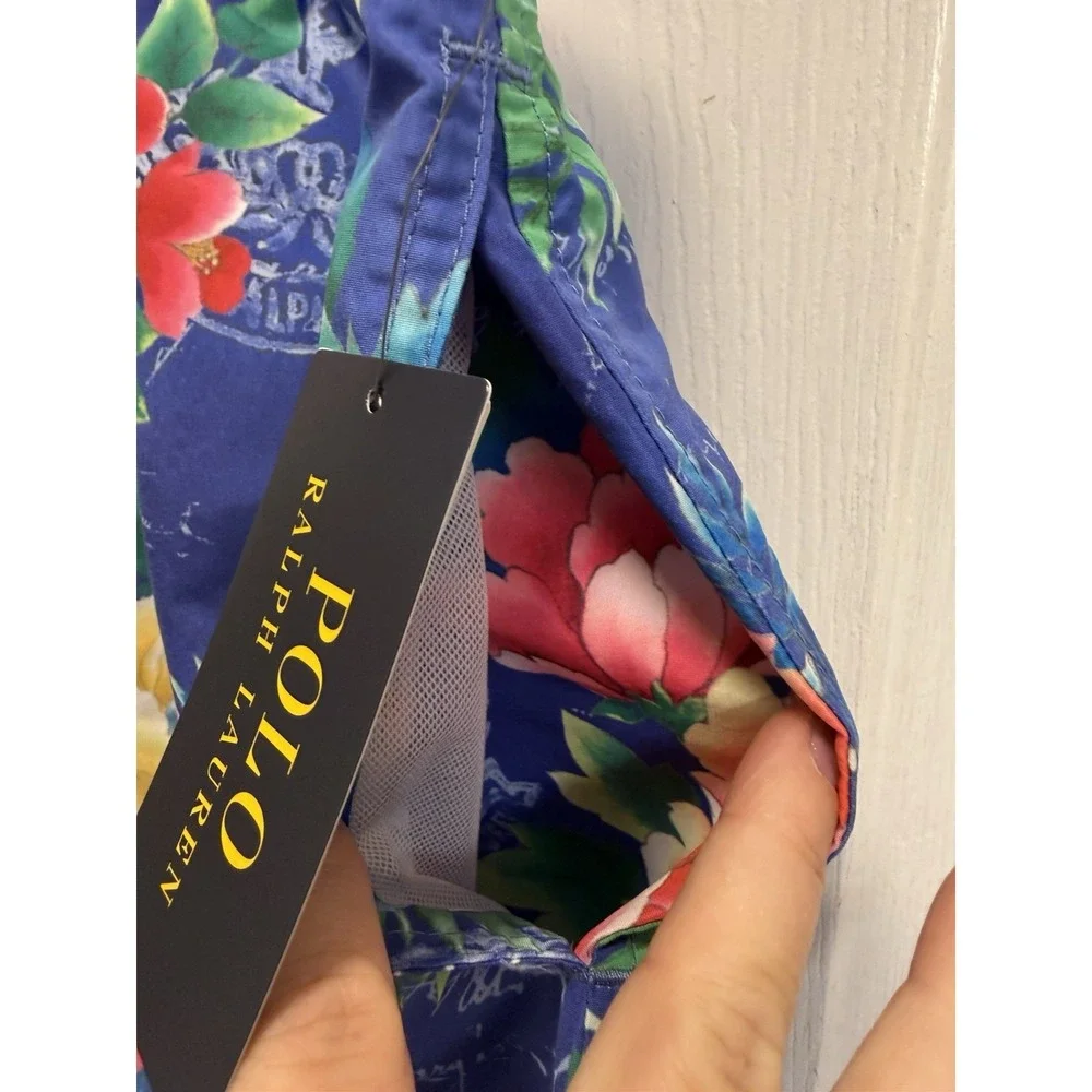 Polo Ralph Lauren Mens XL TravelerClassic Multi Colored Swim Trunk Hawaiian NWT